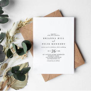 Invitation Mariage Décontracté minimaliste simple
