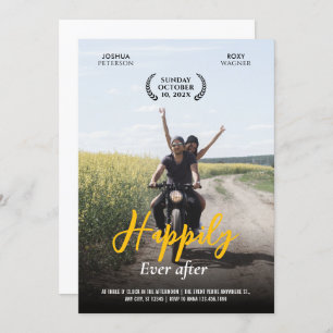 Invitation Mariage Décontracté moderne Fun