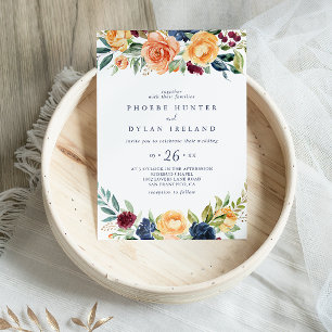 Invitation Mariage Décontracté multicolore élégant