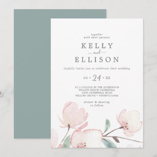 Invitation Mariage Décontracté Spring Cherry Blossom