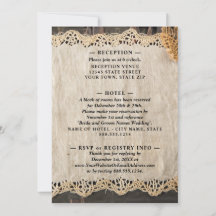 Mariage d'élégance rustique Burlap Lace Barnwood