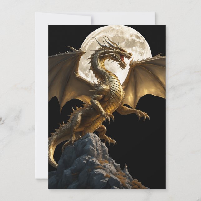 Invitation Mariage d'élevage du dragon de Fierce (Dos)
