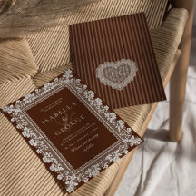 Mariage Dentelle Chocolat Brun Vieille Fortune