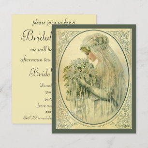 Invitation Mariage d'époque, épouse victorienne, Fête de l'ma
