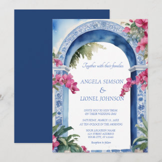 Invitation Mariage des Bougainvilliers de la côte amalfitaine