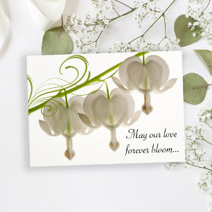 Invitation Mariage des Coeurs Blanches Saignantes