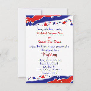 Invitation Mariage des étoiles et des stries