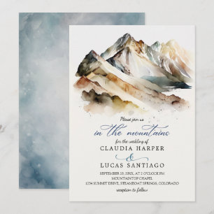 Invitation Mariage des montagnes Rocheuses