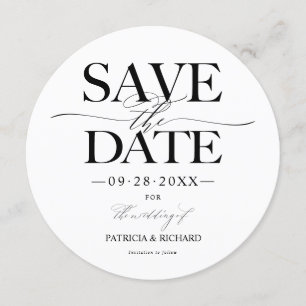 Invitation Mariage Design Moderne Enregistrer La Date Non Pho