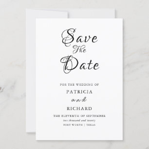 Invitation Mariage Design Moderne Enregistrer La Date Non Pho