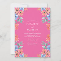 Mariage d'été fuchsia jovial