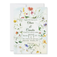 Mariage d'été vert et blanc à fleurs rustiques