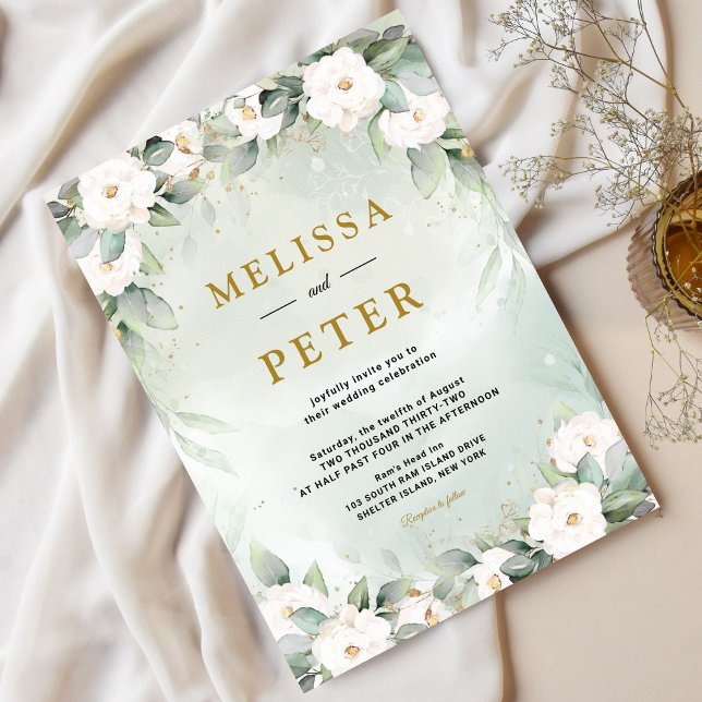 Invitation Mariage d'eucalyptus (Créateur téléchargé)