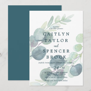 Invitation Mariage d'Eucalyptus à la verdure