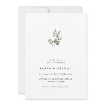 Mariage d'Eucalyptus moderne simple