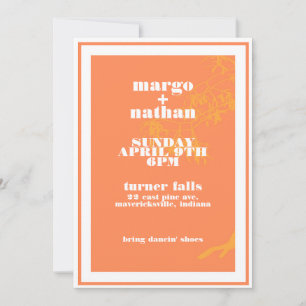 Invitation Mariage d'événements vintage