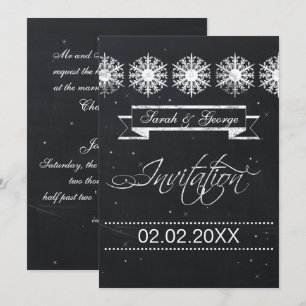 Invitation mariage d'hiver