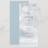 Mariage d'hiver aux flocons de neige élégants