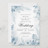 Mariage d'hiver Ethereal Blue Blossom