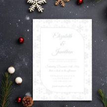 Mariage d'hiver sous la neige
