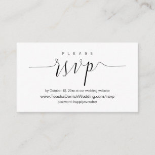 Invitation mariage Dîner, RSVP en ligne