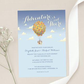 Invitation Mariage Disney Pixar Up | L'aventure est dehors C