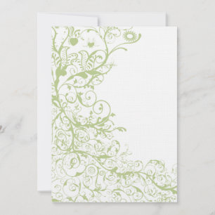 Invitation Mariage d'oiseaux et de torrents invite l'Hydrangé
