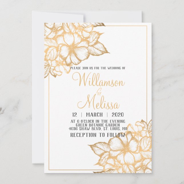 Invitation Mariage d'or (Devant)
