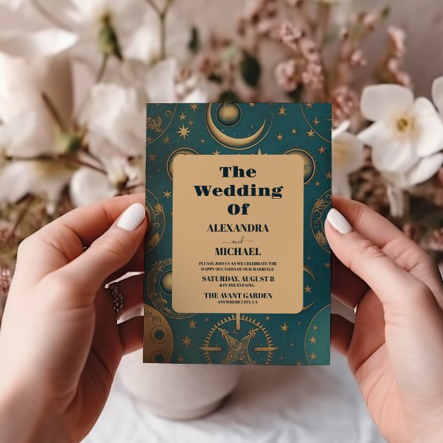 Invitation Mariage d'or céleste (Créateur téléchargé)