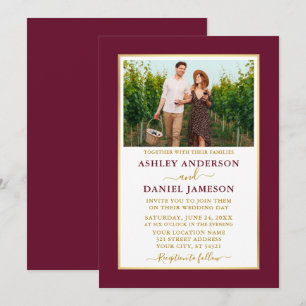 Invitation Mariage d'or de Bourgogne