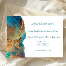 Mariage d'or de corail Turquoise mystique