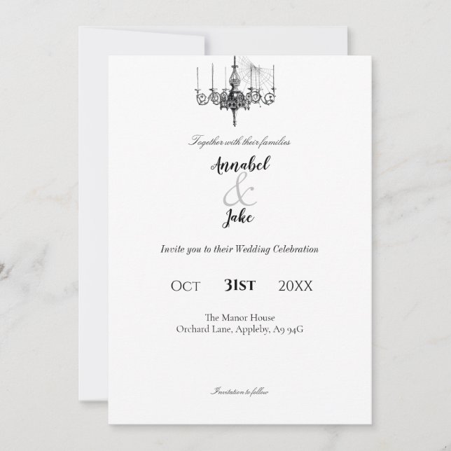 Invitation Mariage du bal Masquerade (Devant)