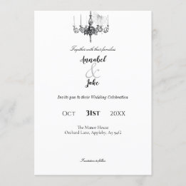 Invitation Mariage du bal Masquerade