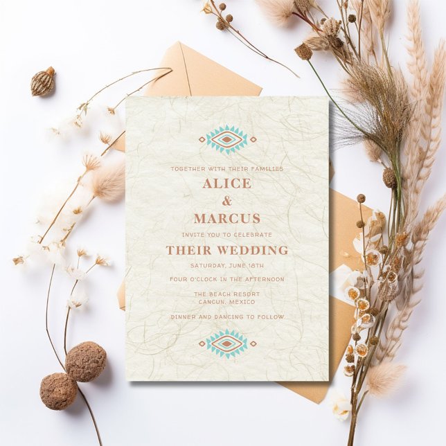 Invitation Mariage du désert du sud-ouest (Southwestern Desert Wedding Invitation)