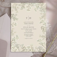 Mariage du monogramme du souffle du bébé