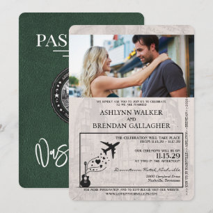 Invitation Mariage du passeport de Green Nashville