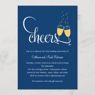 Invitation Mariage du toast de Champagne