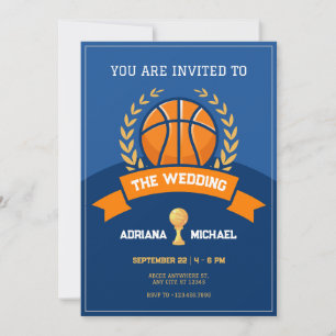 Invitation Mariage du trophée Blue Basketball
