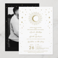 Mariage éclat de soleil céleste étoiles blanches e