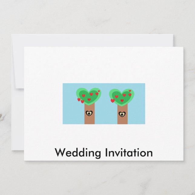 Invitation Mariage écologique (Devant)