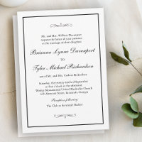 Mariage Élégance Simple Classique