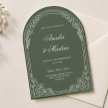 mariage élégant à l'ancienne avec arche en olive v