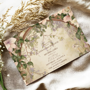 Invitation Mariage élégant Art nouveau
