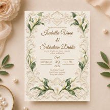 Mariage Élégant Baroque au Lys Calla