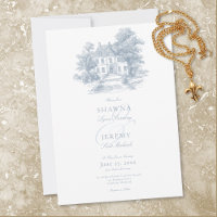 Mariage élégant dans un manoir français avec toile