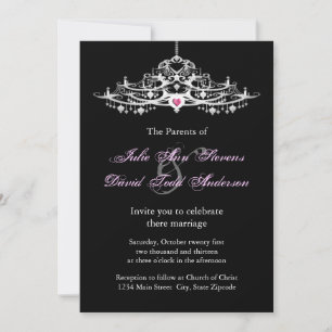 Invitation Mariage élégant de lustre