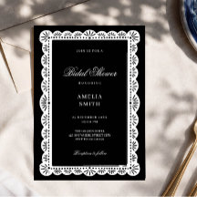 Mariage élégant écriture Black White Old Money sho