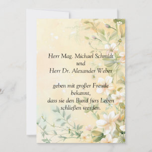 Invitation Mariage élégant en pastel
