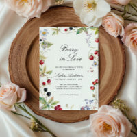 Mariage Élégant Floral Berry In Love