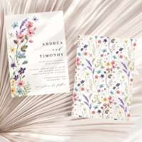 Mariage Élégant Moderne de Fleur Sauvage de Printe